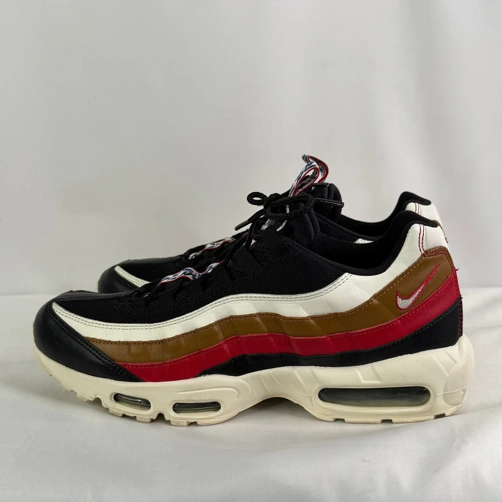Nike Air Max 95 TT PRM Black Ale Brown Gym‎ Red AJ4077-002 Mens Size 12